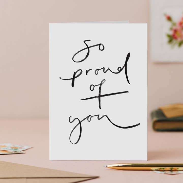 'So proud of you' Exam Success Card for wholesale by Oh Squirrel