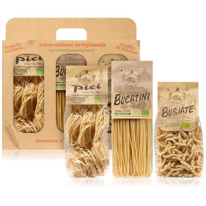 Mercato di Bellina - Wholesale Pasta - Organic Gourmet Italian Pasta Gift Set - Morelli