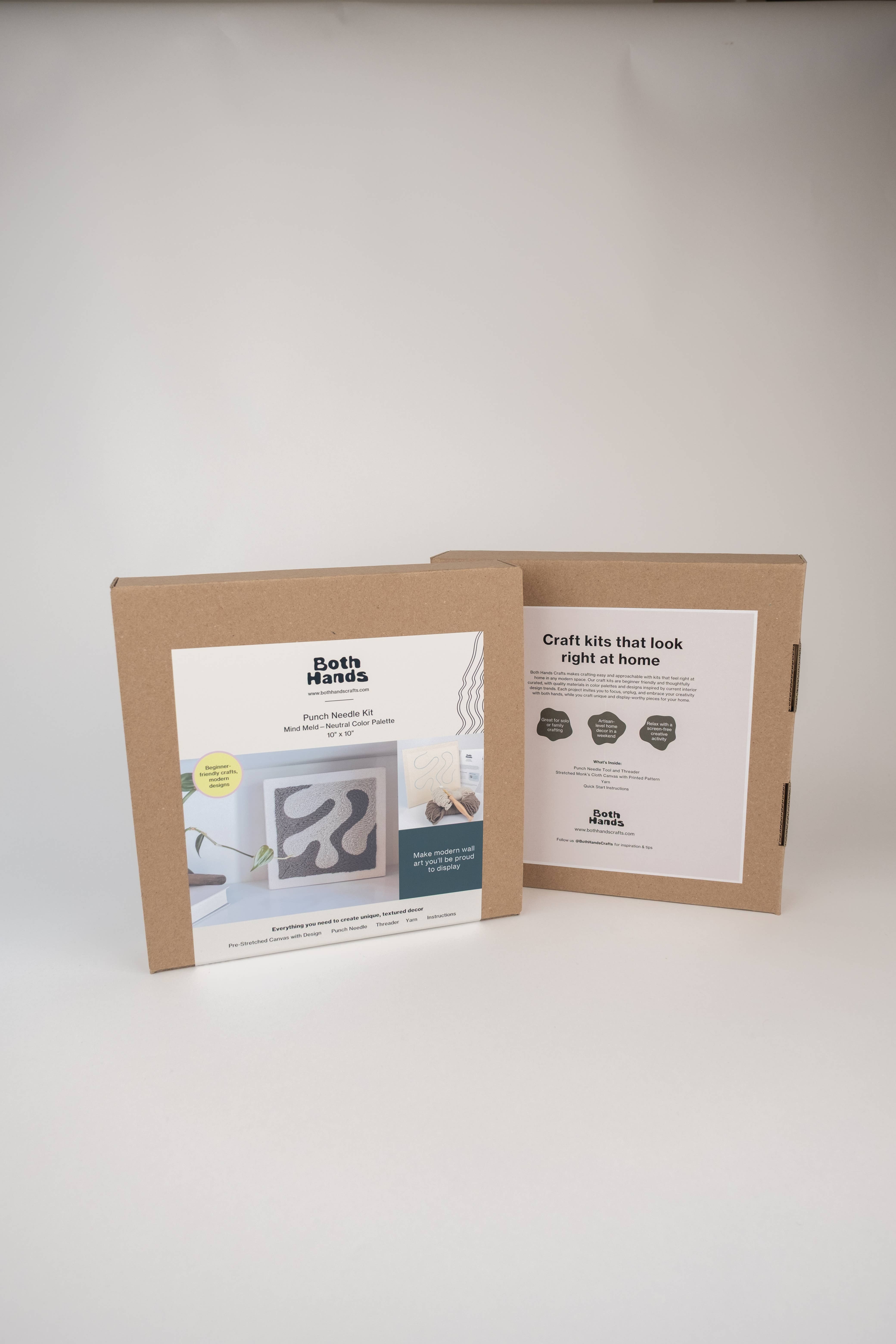 Both Hands Crafts - Wholesale DIY Craft Kit - "Mind Meld" - Beginner Punch Needle Kit - Wall Art7