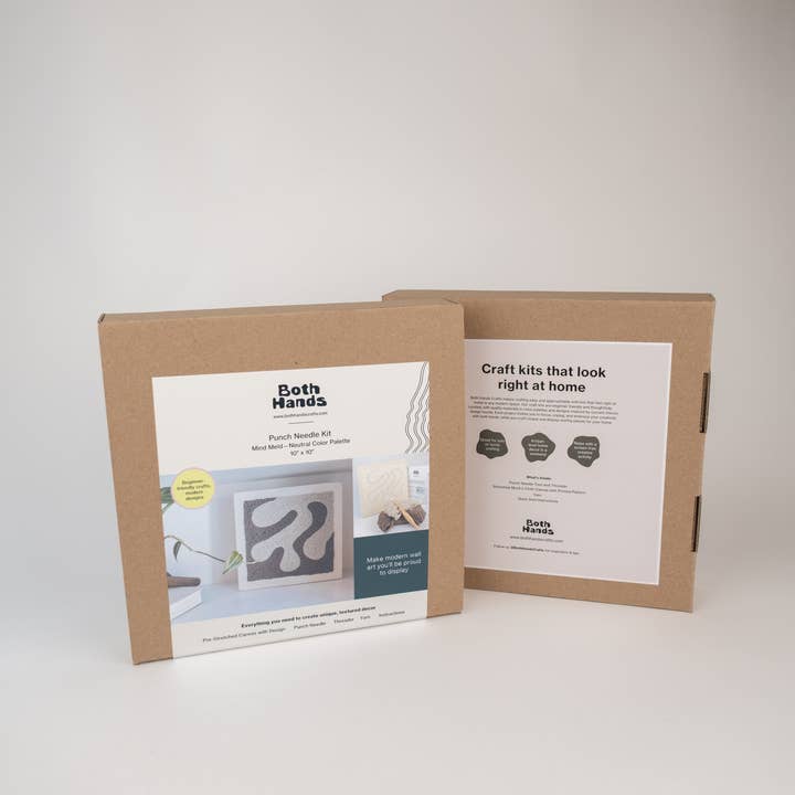 Both Hands Crafts - Wholesale DIY Craft Kit - "Mind Meld" - Beginner Punch Needle Kit - Wall Art7