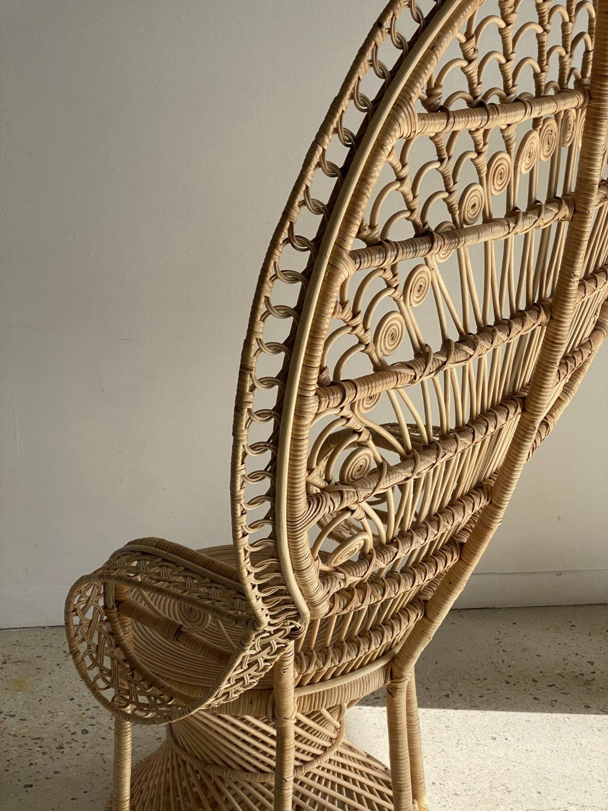 Office Objets - Wholesale Chair - Emmanuelle armchair in rattan with peacock patterns36