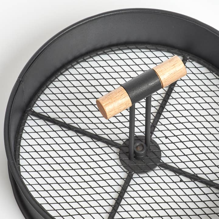 black Serving tray, metal/wood, black. for wholesale on Faire3