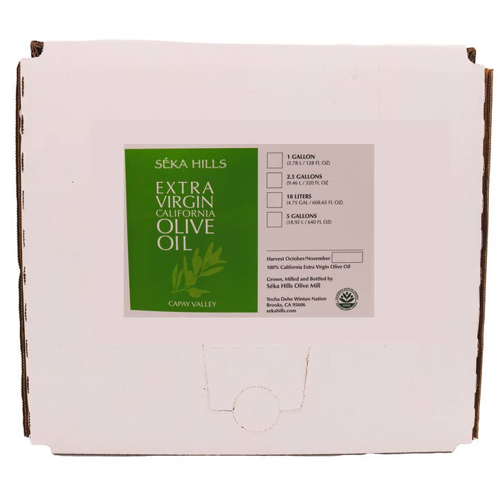 Seka Hills - Vente Huile d'olive - Huile d'olive extra vierge 2024 Capay Valley - 18L