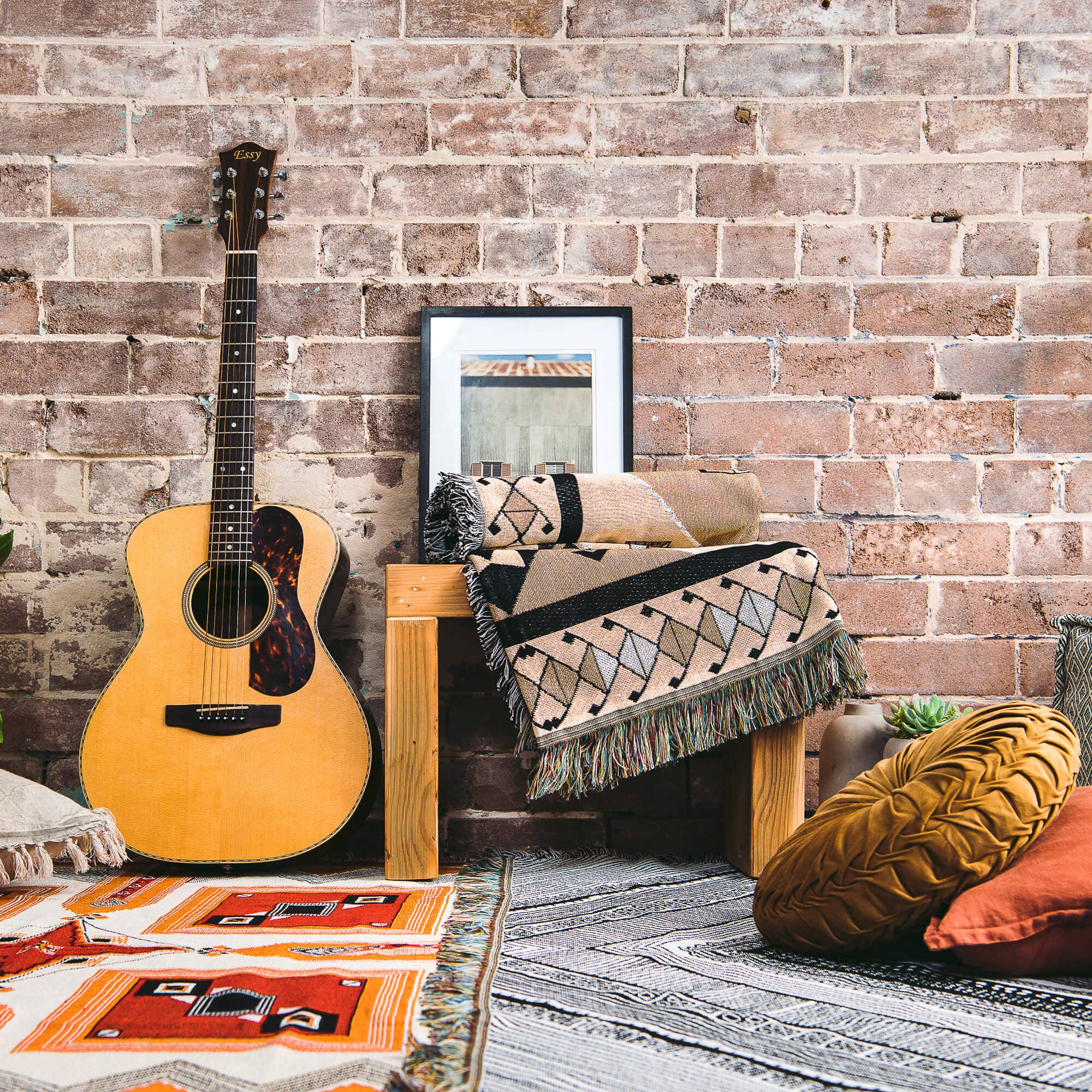 HENDEER - Wholesale Picnic Blanket - 'Nowhere Man' Woven Picnic Rug/Throw19