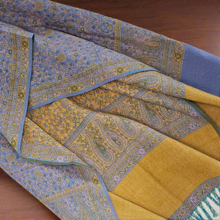 Tibet Handicrafts LLC - Wholesale Throw Blanket - The Perfect Combo Shawl7