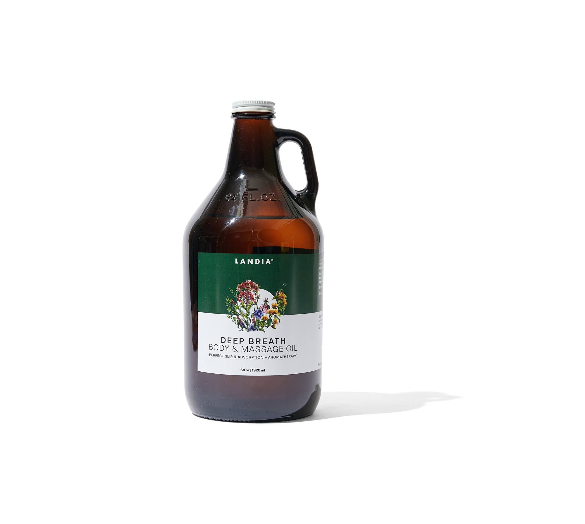 Landia Skincare, LLC – Großhandel Bade-/Körperöl – Peppermint + Eucalyptus Körperöl-Glasflasche, Metalldeckel4
