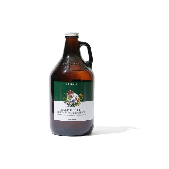 Landia Skincare, LLC – Großhandel Bade-/Körperöl – Peppermint + Eucalyptus Körperöl-Glasflasche, Metalldeckel4