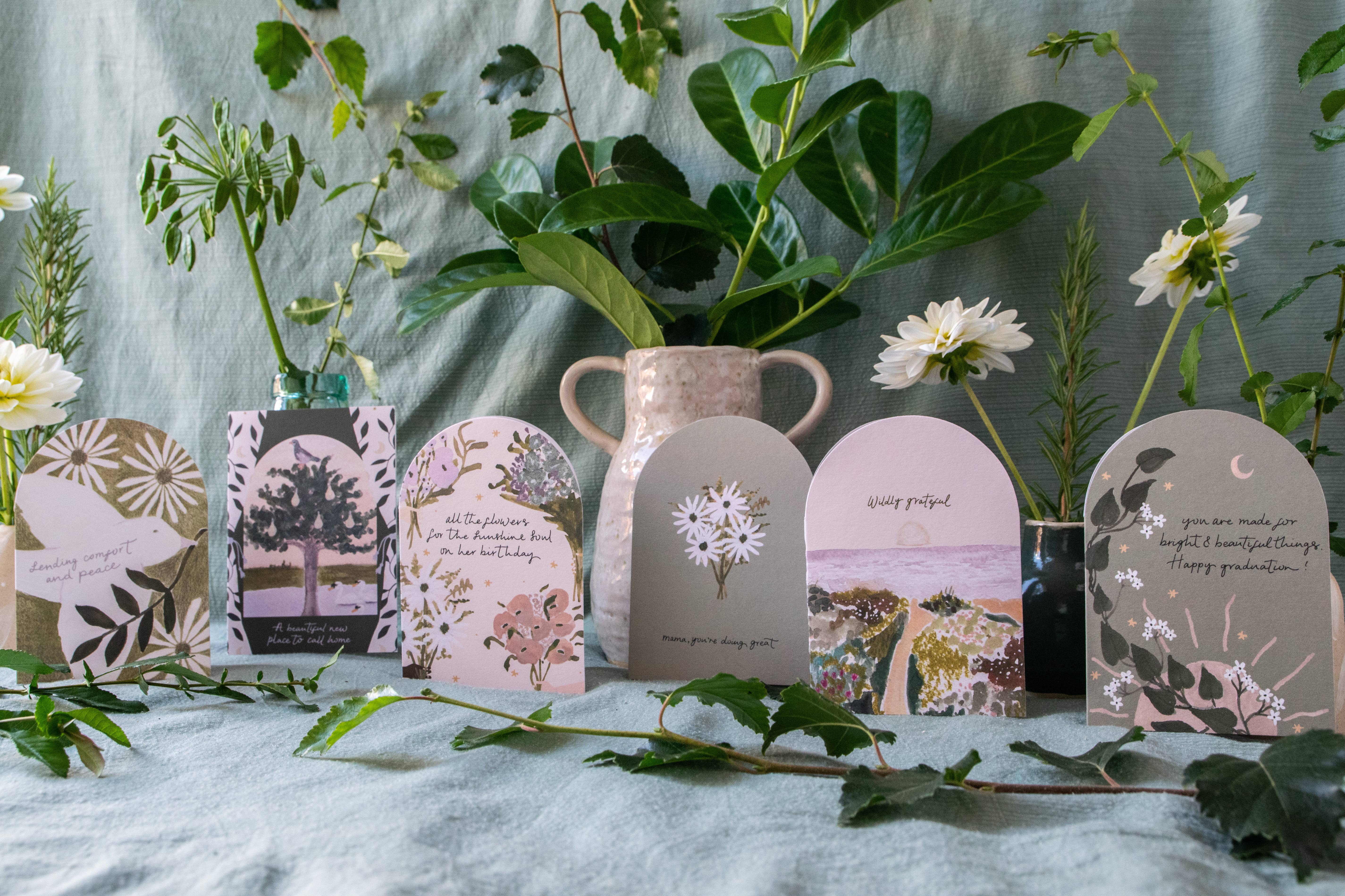 The Hidden Pearl Studio - Wholesale Birthday Card - 'Flowers For The Sunshine Soul' Birthday Card3