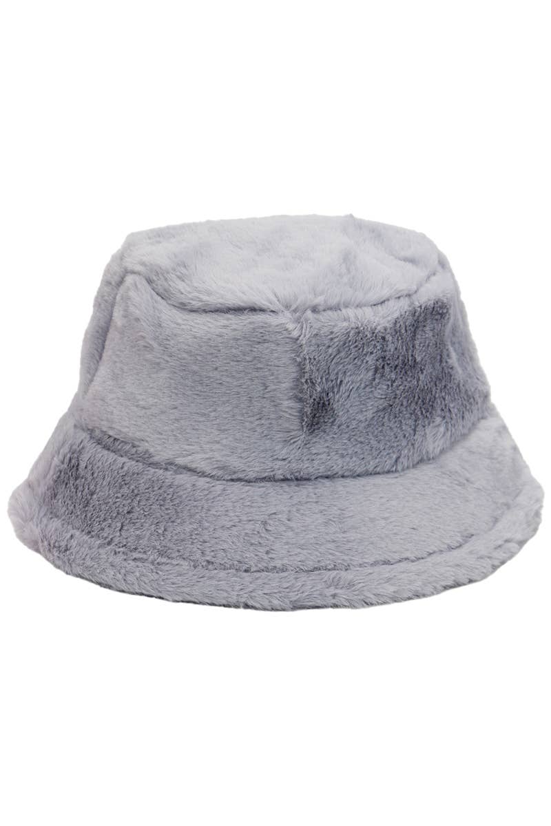 Cap Zone - Wholesale Bucket Hat - Women's - Oversized Fluffy Faux Fur Bucket Hat9