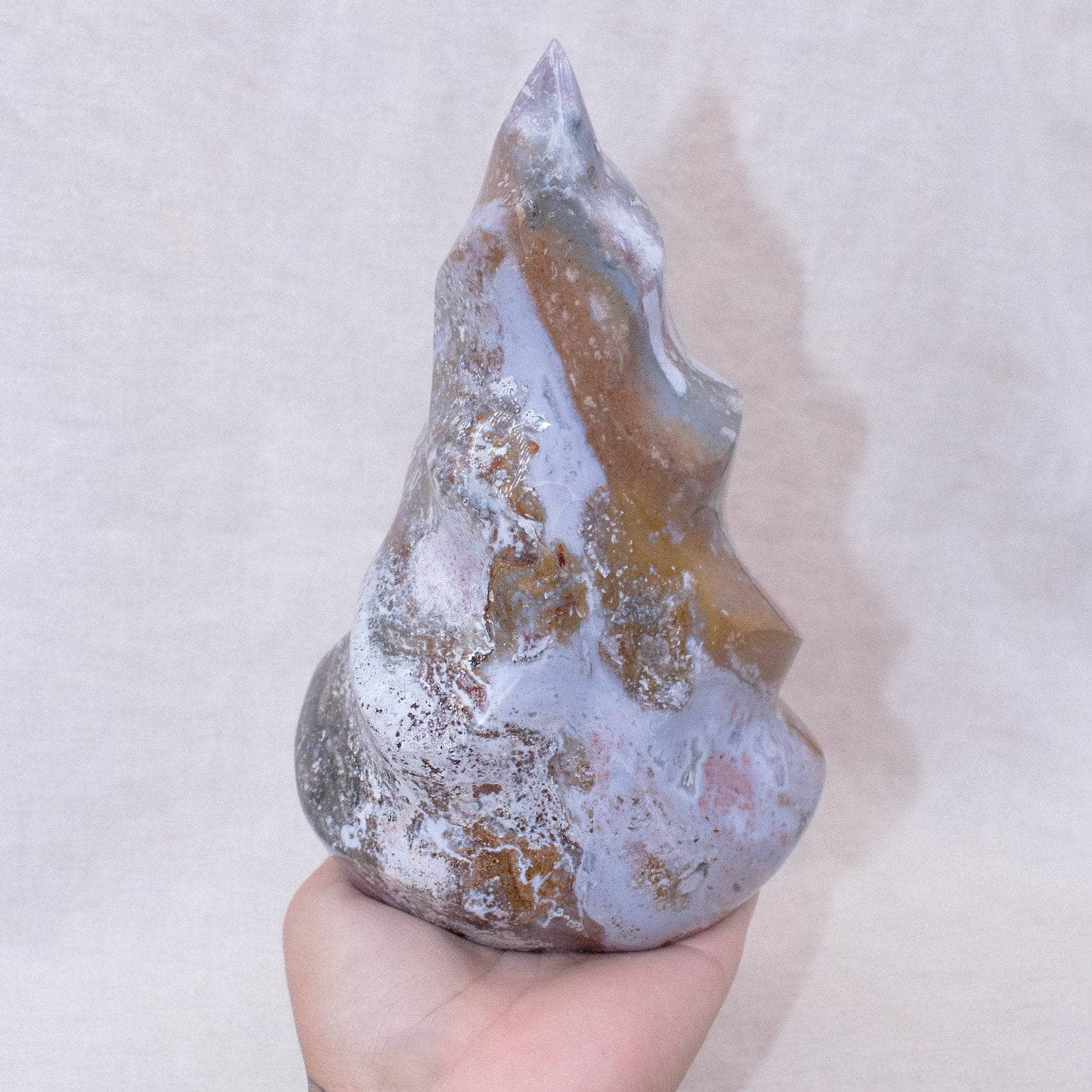 Tiny Rituals - Wholesale Spiritual Stone/Crystal - Ocean Jasper Flame - AAA Premium Quality53