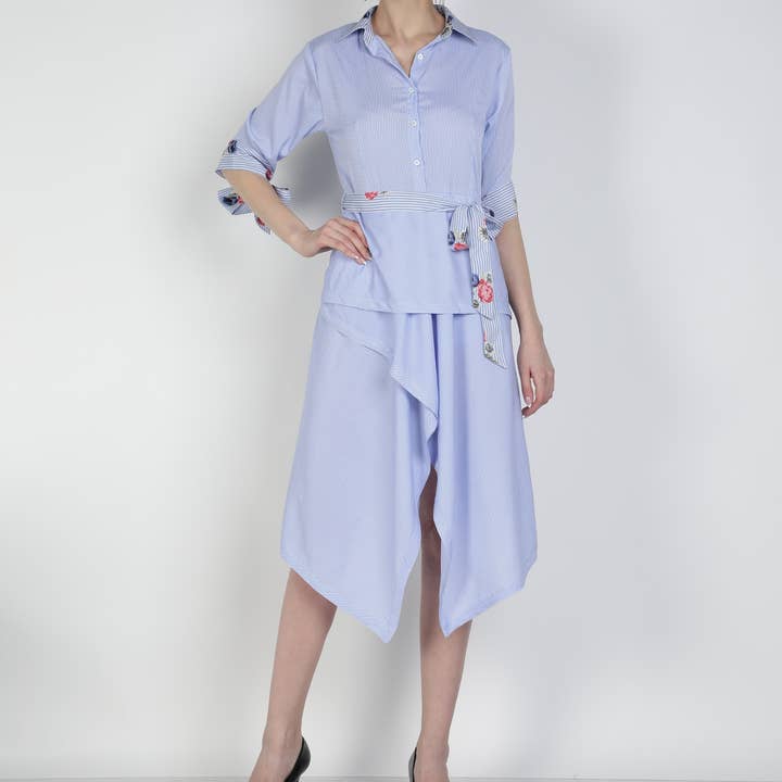 Robe haut à péplum Hailie pour la vente par Love Stone Fashion LLC.