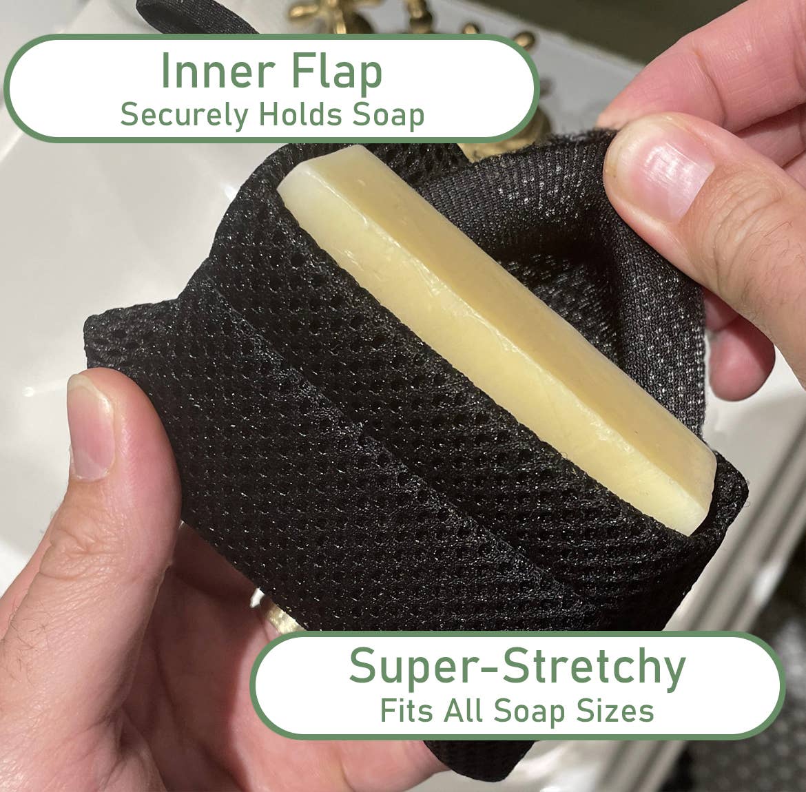 Soap Envelope – Engroshandel Sæbepose – Soap Envelope - pose til sæbestykke, sæbepose (Black Case 40)5