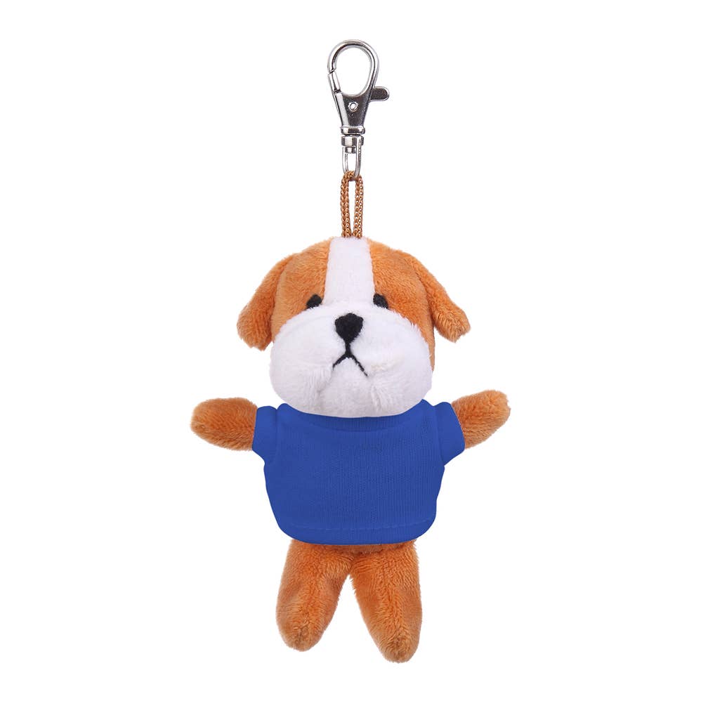 Plushland - Wholesale Keychain – Unisex - 4" Keychain - Bulldog with customized shirt7
