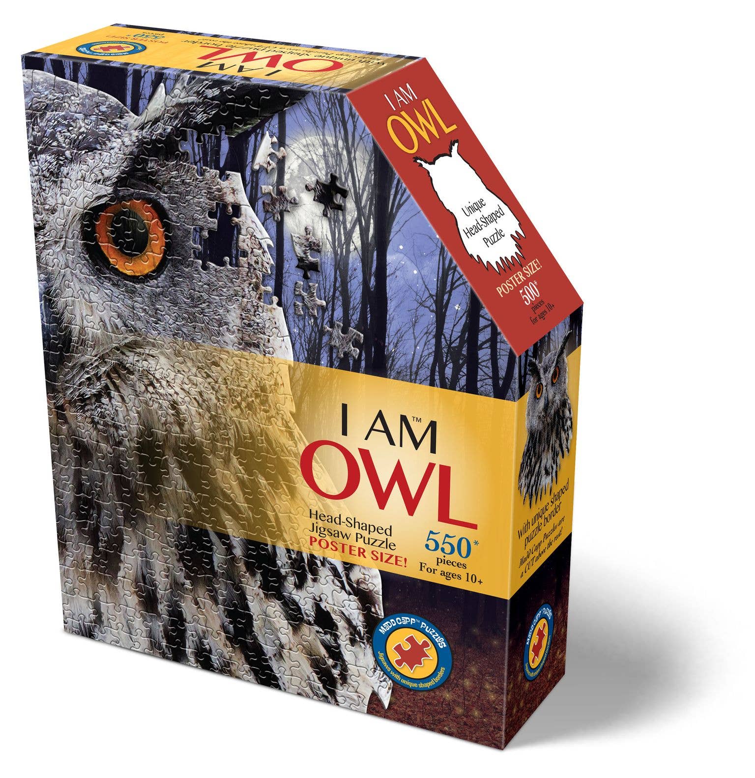 Madd Capp Games & Puzzles - Wholesale Puzzle - Adult - I AM Owl 550 piece jigsaw puzzle - gift1