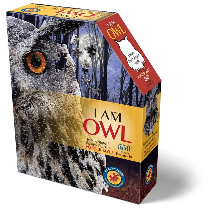 Madd Capp Games & Puzzles - Wholesale Puzzle - Adult - I AM Owl 550 piece jigsaw puzzle - gift1