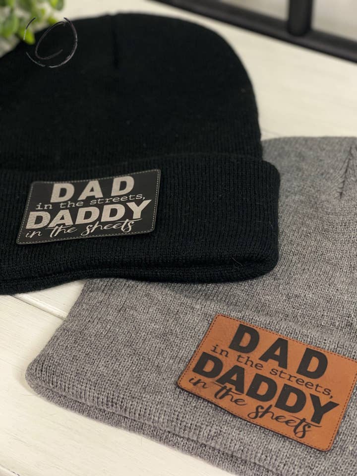 Daddy In The Sheets Patch Beanie for wholesale by CMD Wholesale