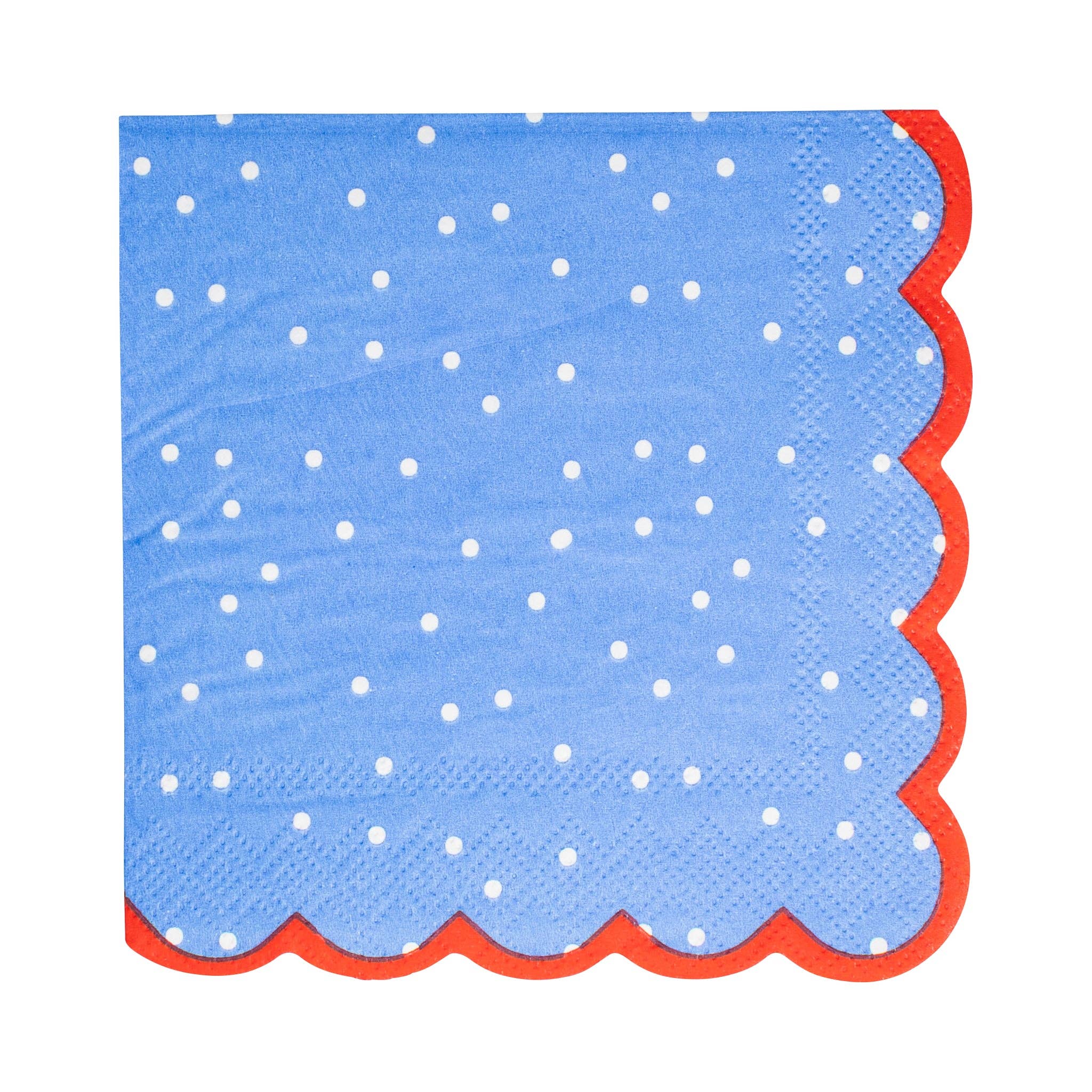 My Mind’s Eye - Wholesale Disposable Napkin - FLA1138 - Americana Polka Dot Cocktail Napkin Set3