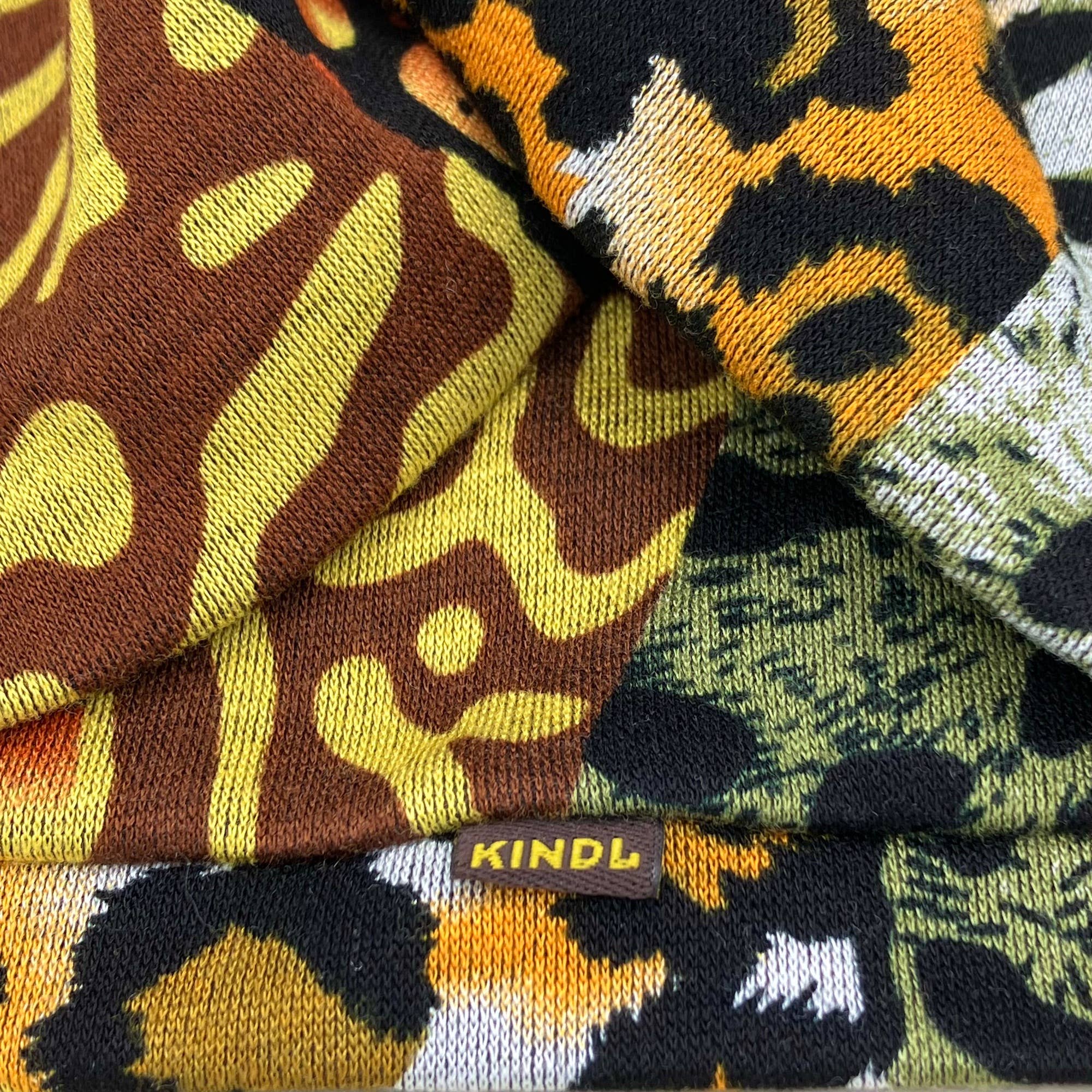 KINDL wien – Bandana - Mulher por atacado – Faixa de cabelo torcida estampada em patchwork animal3