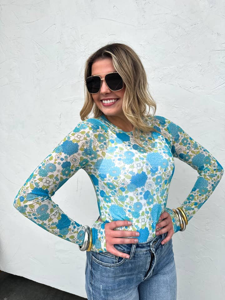 BLAKELEY - Wholesale Blouse - Women's - VINTAGE FLORAL MESH TOPS