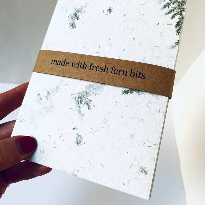 Atelier By Cat - Wholesale Journal/Diary - mini Fern Paper Notebook Eco-Friendly Paper Goods