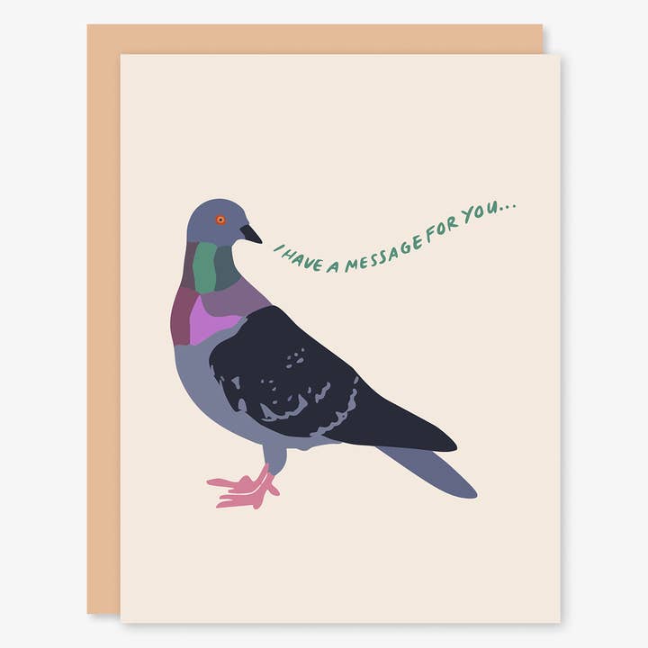 Stacey O'Nary - Wholesale Everyday Greeting Card - Messenger Pigeon Card