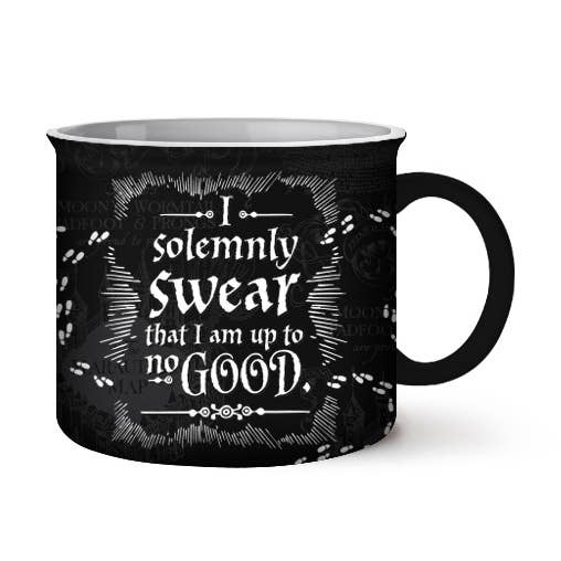 Silver Buffalo - Wholesale Coffee Mug - Harry Potter Solemnly Swear BW Map 20oz Ceramic Camper Mug