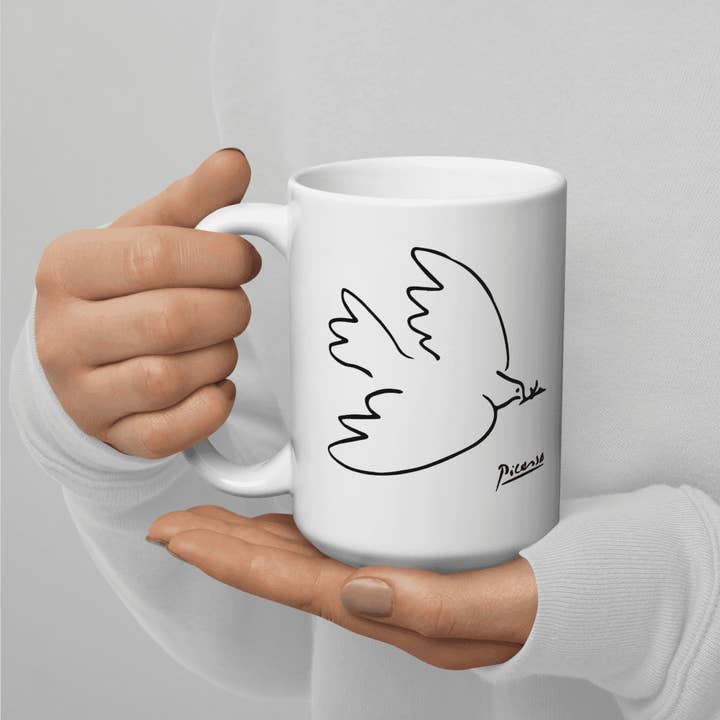 Art-O-Rama Shop - Wholesale Coffee Mug - Pablo Picasso Dove Of Peace 1949 Artwork Mug8