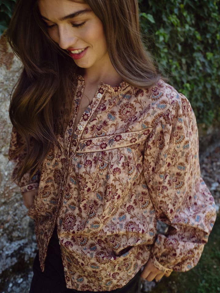 Sonmer Shop USA - Wholesale Blouse - Women's - Vanessa Blouse ocre2