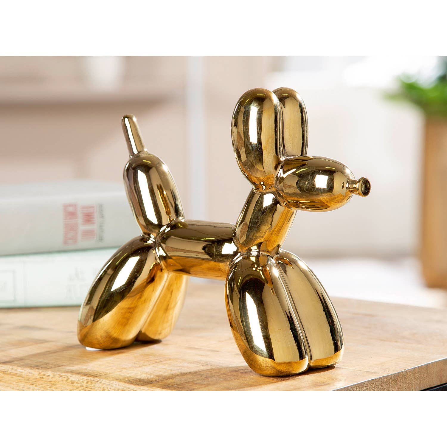 gold tone Figure Dog Balloon Dog gold-colored H. 18 cm, PU 3 for wholesale on Faire1