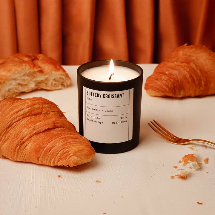 Wick Guru – wholesale Jar/filled candle – Croissant Scented Candle (220g) | 5-STAR | BEST SELLING 0