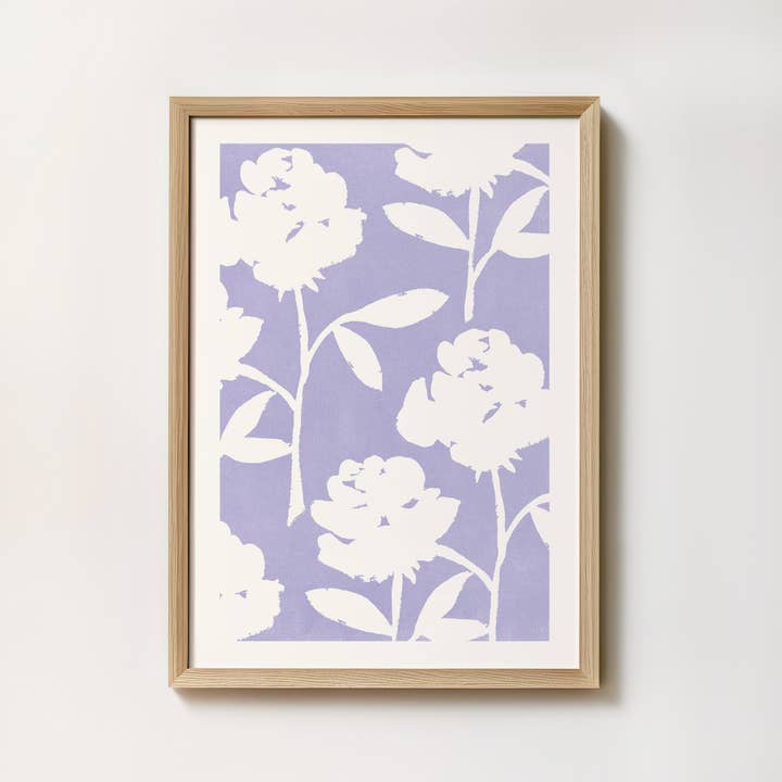 Kunsttryk - Pastelrosa roser violet for engroshandel hos intemporalis