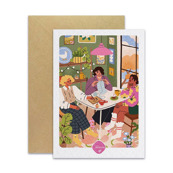 The Girlfriends - Postcard for wholesale by Maison Joliette