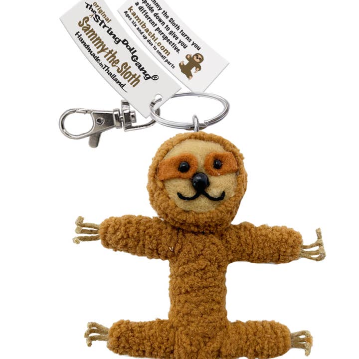 Kamibashi - Wholesale Keychain - Unisex - Sammy the Sloth String Doll Keychain1