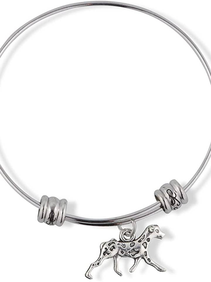 Pulseira dálmata, pulseira, presente para um orgulhoso dono de cachorro, mãe, pai, adolescentes, joias, joias, charme, acessórios para mamãe, material, presente para homens, mulheres, decoração, dalmação por atacado de Dave The Bunny