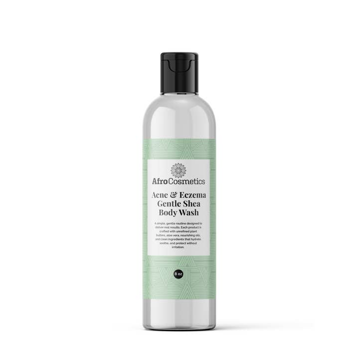 Acne & Eczema Gentle Shea 8 oz Body Wash for wholesale by AfroCosmetics & Culture