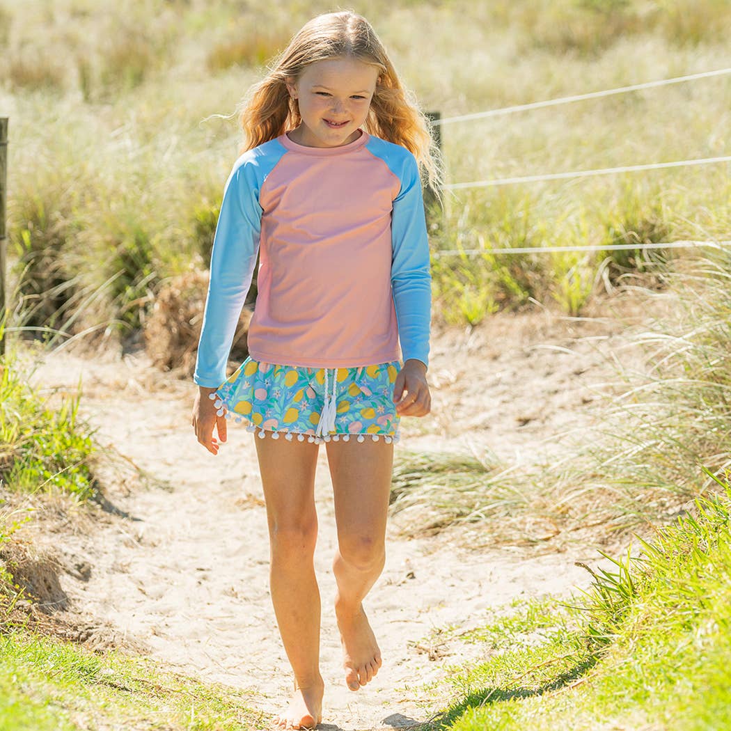 Snapper Rock Swimwear UPF50+ - Wholesale Swim Shorts - Kids - Lemon Drops Swim Shorts1