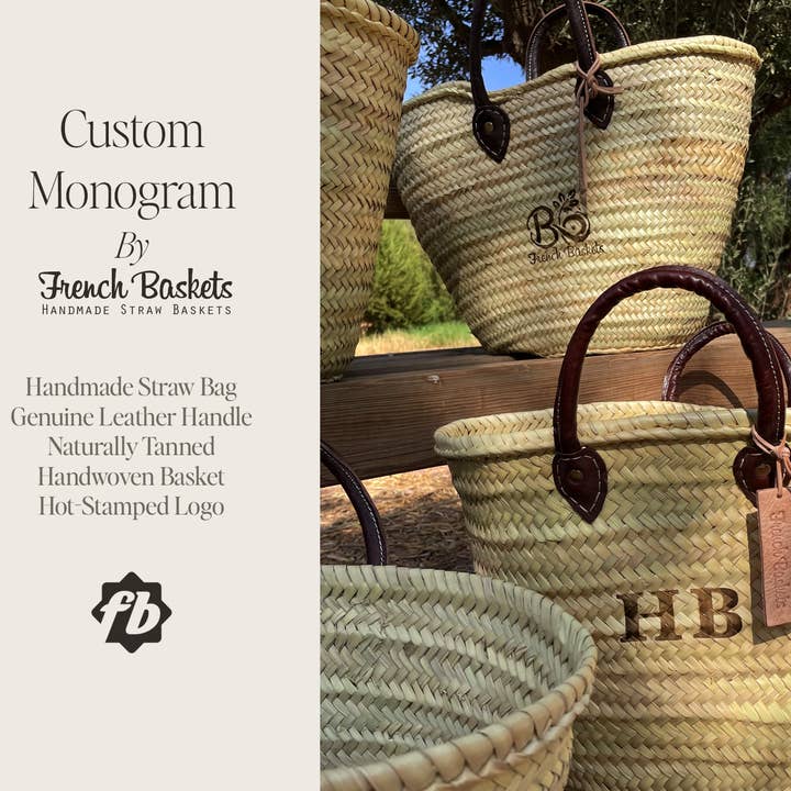 French Baskets - Vendita all'ingrosso Cinghia per borsa - Unisex - Monogramma personalizzabile con cestino francese stampato a caldo5