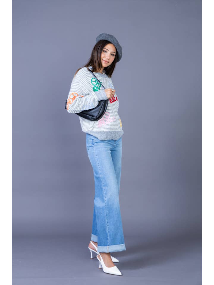 ANA & LUCY - Wholesale Jeans - Women's - Women's straight relaxed jeans "Émilie" - ANA & LUCY8