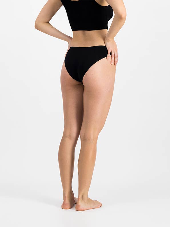 Anna ekologisk bomull kalsonger - svart-Ebony för wholesale av Mina Storm
