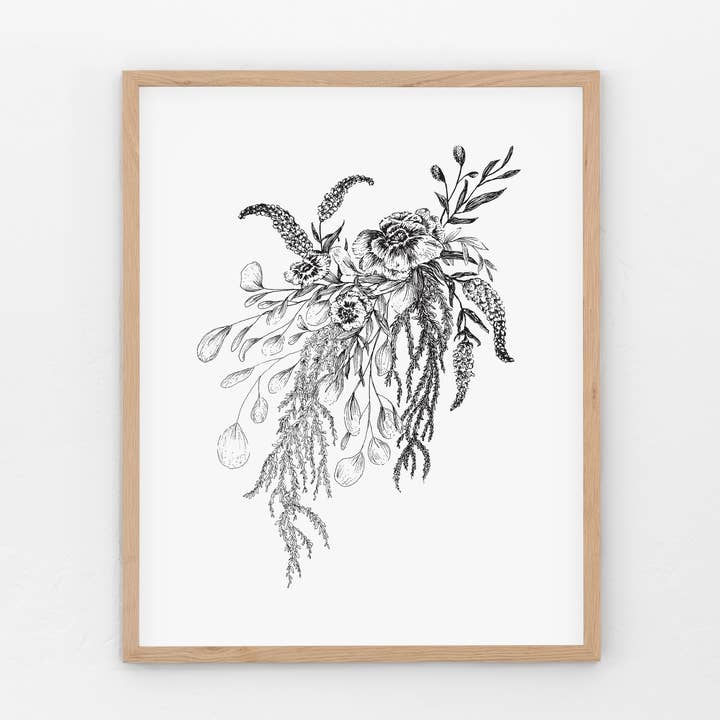 Floral Cascade - Fine Art Print for wholesale by Howell Designery