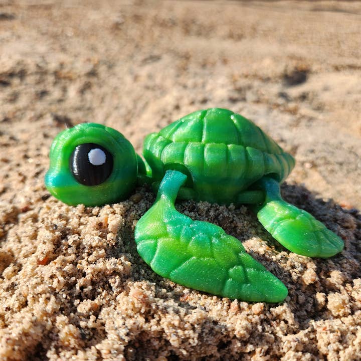Altered Matter - Wholesale Fidget Toy - Kids - Adorable Sea Turtle Buddy- 3D Printed Fidget