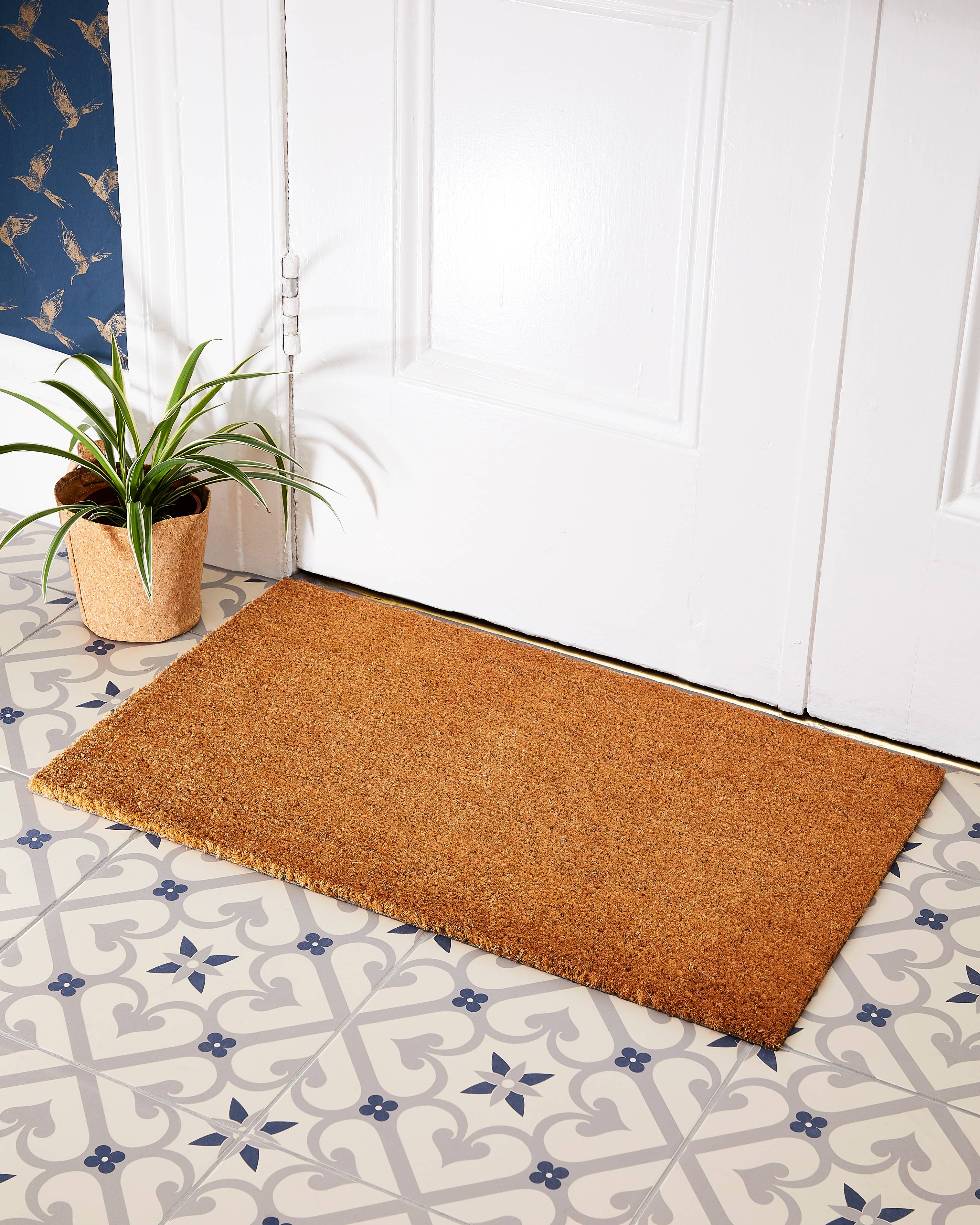 Esselle Limited – wholesale Door mat – Astley Plain Rectangle Doormat Natural Non-Slip PVC Backing1