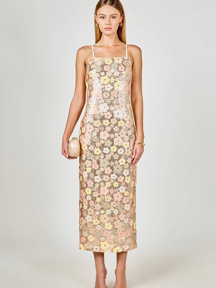 Sequin Midi Dress for wholesale by Endless Rose