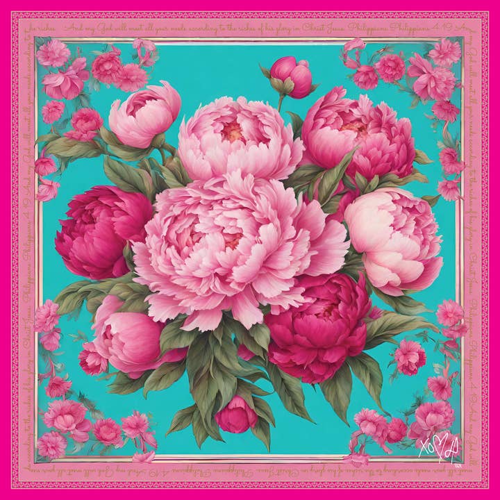 Faith Women's Silk Scarf 36x36 Inches for wholesale by Whipin Wild Rags