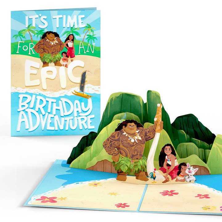 Lovepop Cards - Wholesale Birthday Card - Disney's Moana 2 Epic Birthday Pop-Up Card