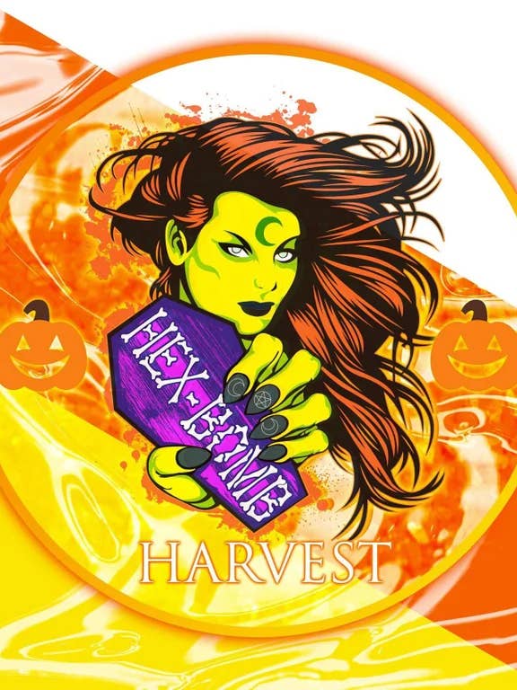 Harvest Metallic Hexbomb with Faux black rose petals for wholesale by Hexbomb ltd