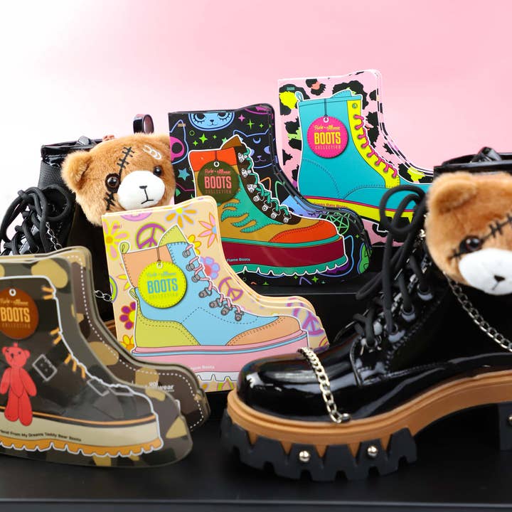 Rude Cosmetics – wholesale Eyeshadow palette – Rude x Koi Footwear Boots Collection - Helios Hologram Flame