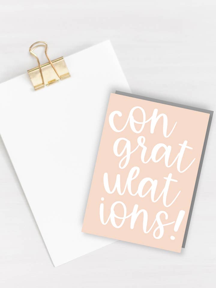 Carte de félicitations pour la vente par Três Paper Co