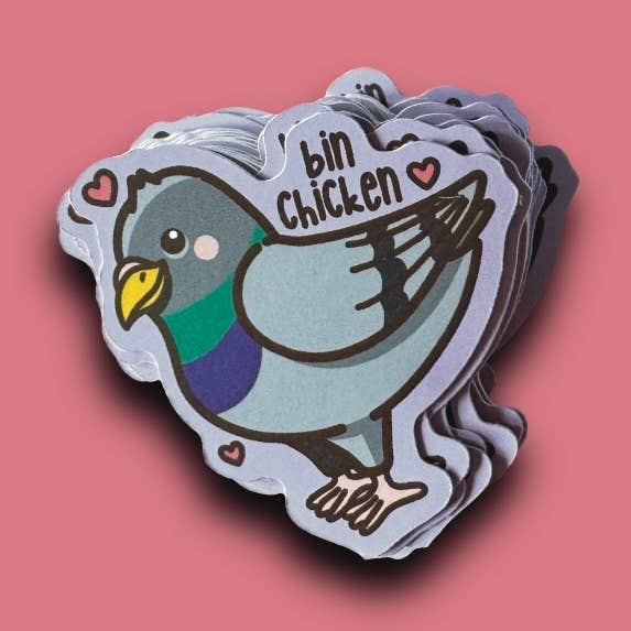 'Afvalkip' Sticker voor wholesale door Jen James Design