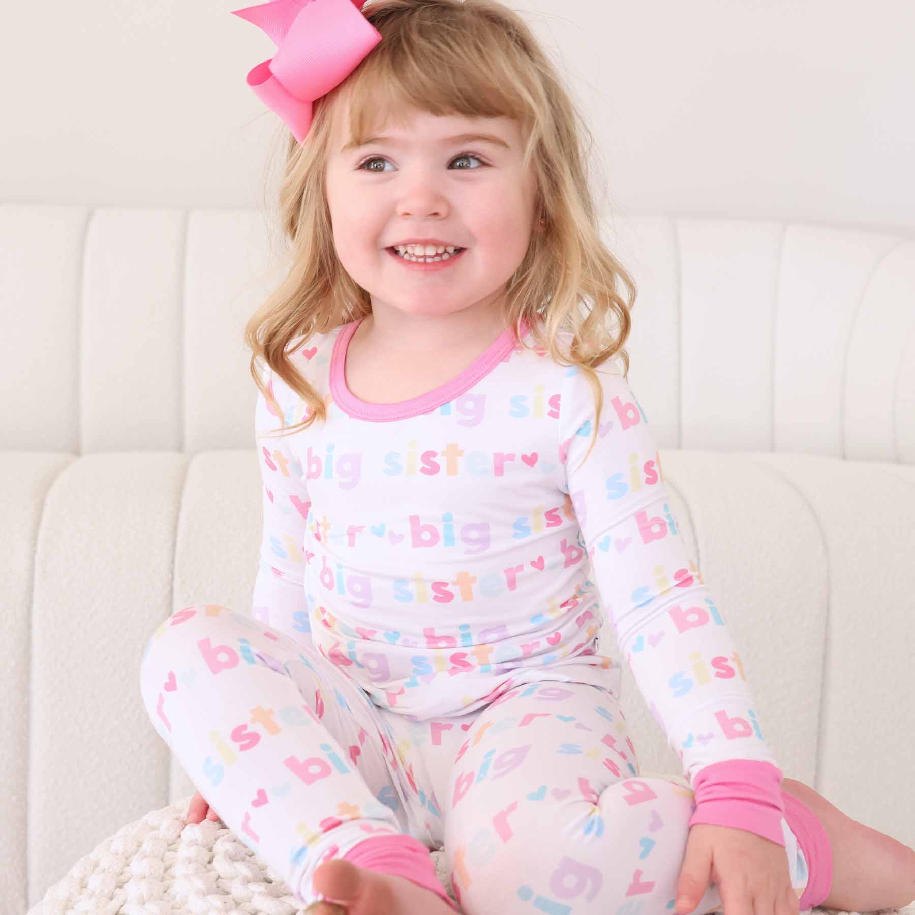 Caden Lane - Wholesale Sleepwear Set - Kids - Big Sister Two Piece Pajama Set7